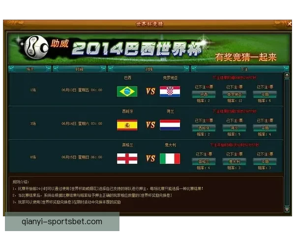畅享世界杯竞猜乐趣，尽在游戏大厅一站式体验